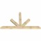 Ekena Millwork Saratoga Rough Sawn Timber Gable Bracket, Douglas Fir, 96"W x 56"H x 4"D x 6"F, 14/12 Pitch GBW096X56X0406SAR00RDF - alternate 2